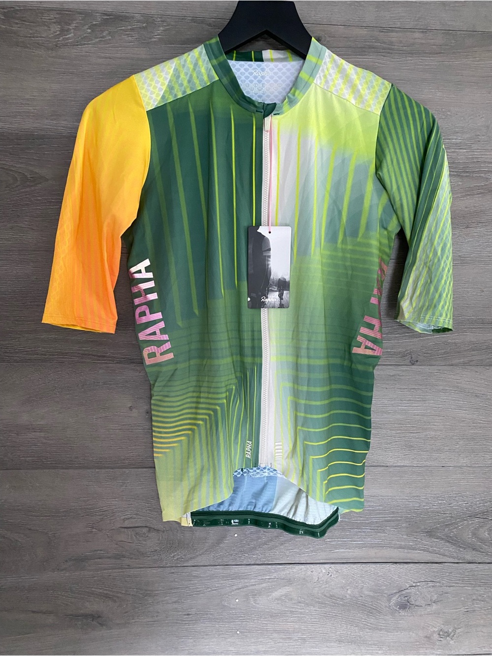 Rapha Pro Team Aero Jersey NWT Dark Green Off White